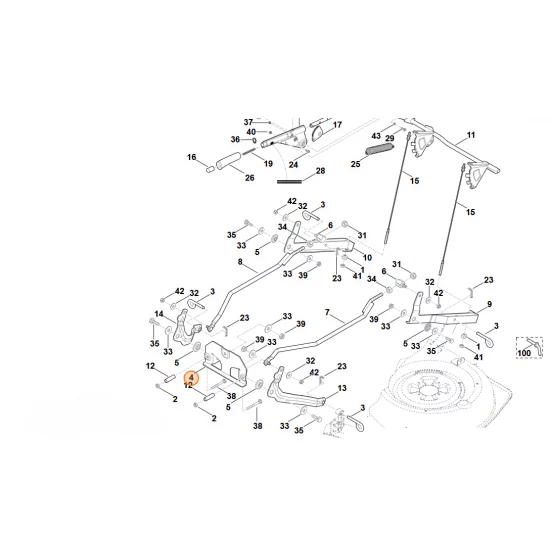 Stihl  Płytka wspornika 6170 763 5410